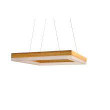 Rectangle Wood LED Hanging Lamp (KAM-JHA)